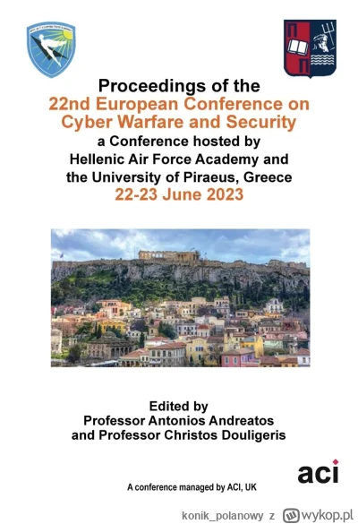 konik_polanowy - 315 + 1 = 316

Tytuł: ECCWS 2023-Proceedings of the 22nd European Co...