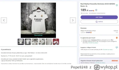 Pepe9248 - Na allegro już koszulki Realu Madryt na sezon 24/25 sprzedają, mimo że nie...