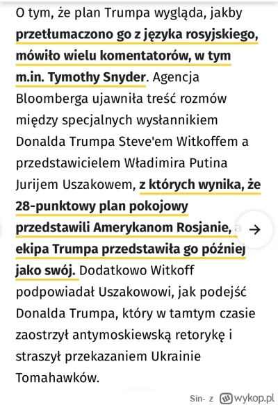 Sin- - Tak swoją drogą widzieliście większy upadek USA w całym swoim życiu, jak nie t...