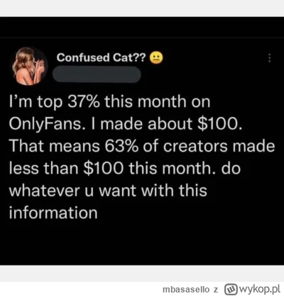 mbasasello - Wygląda na to, że rynek się wysycił...
#onlyfans #heheszki