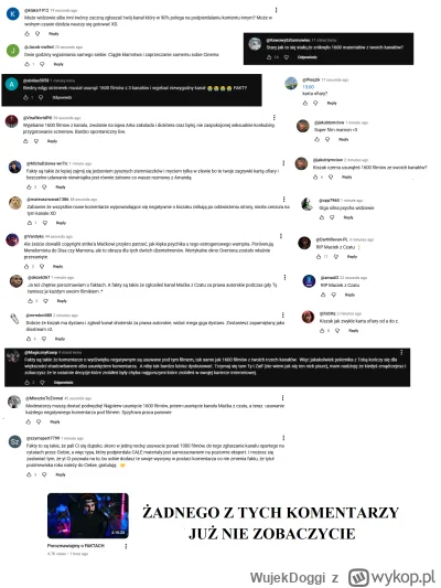 WujekDoggi - #kiszak Podsumowanie usuniętych komentarzy w godzinę po wrzuceniu filmu