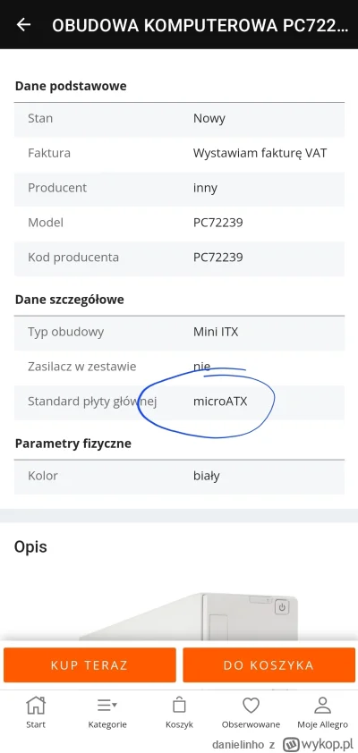 danielinho - @nandrolone
@firyt w opisie obudowy jest napisane, że obsługuje standard...