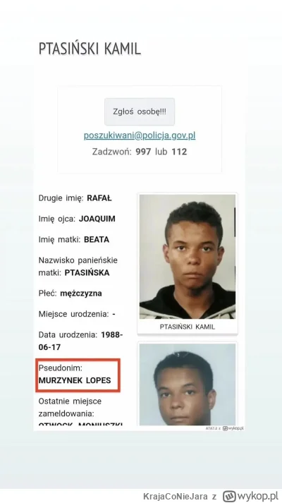 KrajaCoNieJara - Ktokolwiek widział, ktokolwiek wie ( ͡° ͜ʖ ͡°)
#policja #polska #heh...