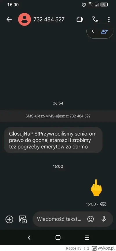 Radoslav_a - Foto znalezione na lokalnym spotted
Chyba faktycznie są fałszywe SMS-y ,...