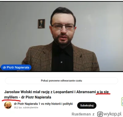 Rustleman - Pjoter... Ten pociąg już odjechał, nie masz co przepraszać, nerd od czołg...