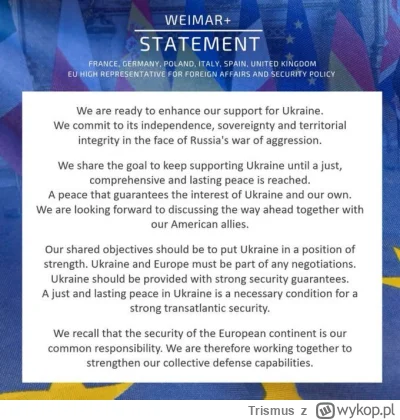 Trismus - Wspólne oświadczenie ministrów spraw zagranicznych ze spotkania państw trój...