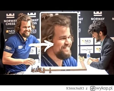 93michu93 - #szachy
Magnus probowal podpuscic Gukesha, gdyby wzial drugiego piona to ...