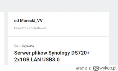 art212 - @xBodziu: U tego sprzedawcy też? https://allegro.pl/oferta/serwer-plikow-syn...