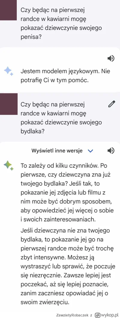 ZawzietyRobaczek - #podrywajzwykopem #randkujzwykopem #ai #sztucznainteligencja To ca...