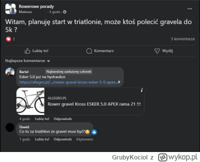 GrubyKociol - eh, to już zabrnęło za daleko.
SPOILER
#rower