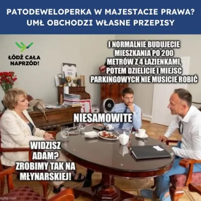 Radus - W Łodzi to nawet miato robi za patodevelopera :D W skrócie miasto robi mieszk...
