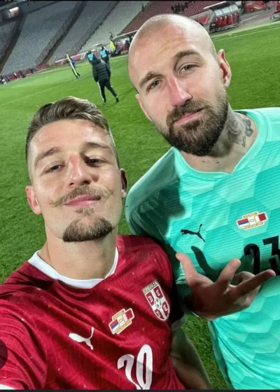 meltdown - Milinkovic i Savic na wspólnym zdjęciu 

#mecz