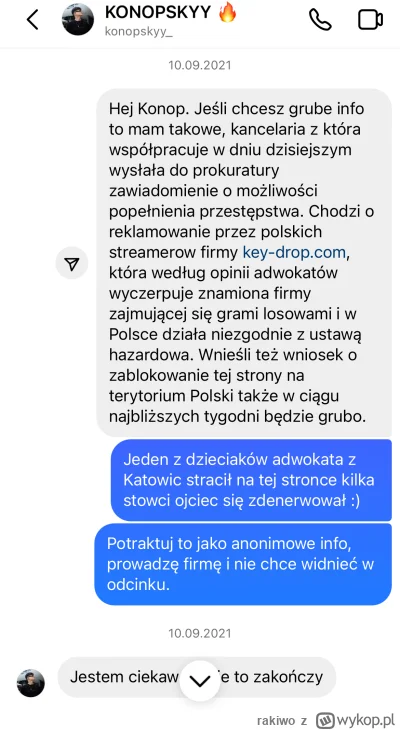 rakiwo - Akurat w sprawie Key drop #boxdel ma rację. Sam wysyłałem Konopskiemu info w...