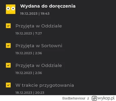 Badbehaviour - Pan #inpost to jednak fachowiec jest. To już trzecia dostawa paczek dz...