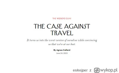 eskejper - @CH3j: @PodniebnyMurzyn Zaden bajt, nawet New Yorker poruszal ten temat.