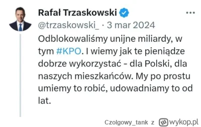 Czolgowy_tank - Dobrze się to zestarzało XD

#kpo #afera #dotacje #heheszki #polityka