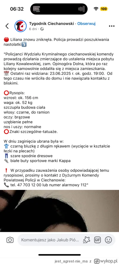 jestagrest-niema - Liliana znowu zaginela ( ͡° ͜ʖ ͡°) już wkrótce rodzina prosi o nie...