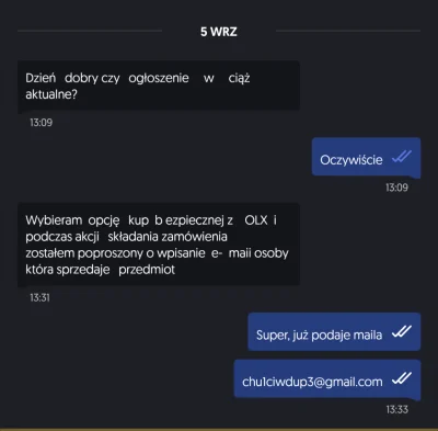 Corrny - @Mega_Smieszek  @hpiotrekh ostatnio sprzedawałem coś na olx i od razu miałem...