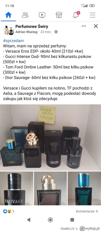 GodALLU - #perfumy 
40 ml Erosa EDP za ponad 200 zł ? Ładnie się bawią na perfumowany...