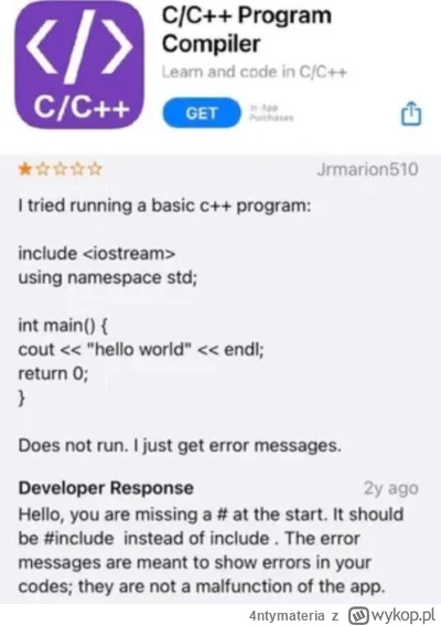 4ntymateria - #programowanie #cplusplus #komputery #heheszki