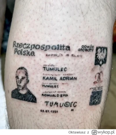 Oktawiusz - XD

#tumulec #tattoo #tatuaż #heheszki