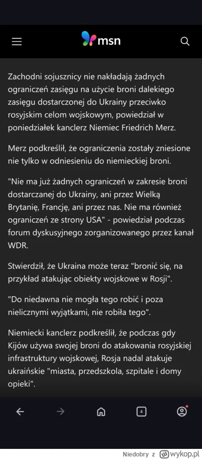 Niedobry - #ukraina

 Tymczasem Europa chyba zaczyna sie budzic. Nie wyglada to zbyt ...