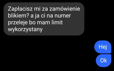 czteroch - Ulala, taką wiadomość dostałem przed chwilą.
#oszukujo