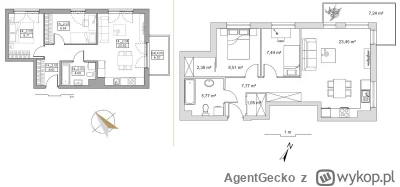 AgentGecko - Które z dwóch poniższych mieszkań 3-pokojowych lepsze wg. grona szanowny...