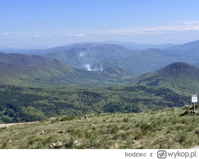 bodziec - widok z Tarnicy kilka dni temu