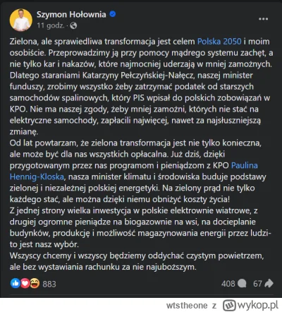 wtstheone - A tutaj dłuższa wypowiedź z dzisiaj XD Najbardziej podoba mi się manipula...