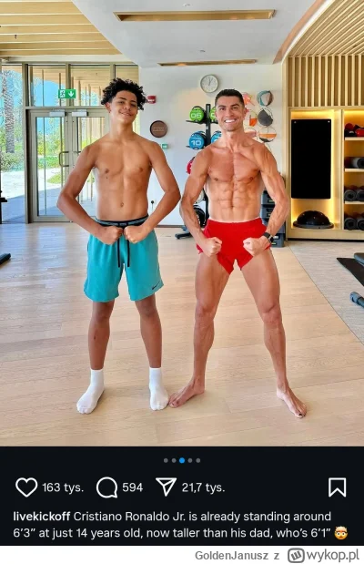 GoldenJanusz - Penaldo Jr. ma już 190 cm wzrostu w wieku 14 lat. czujecie się zmoggow...