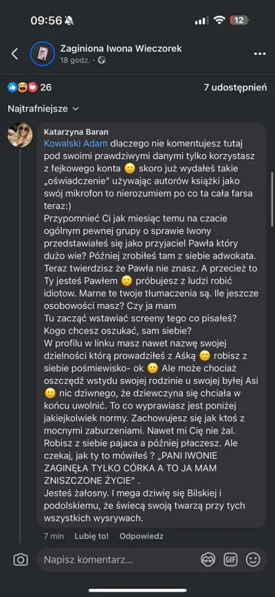 salanderek - @empathic3643: i teraz hit: po tym komentarzu p. Katarzyna została zablo...