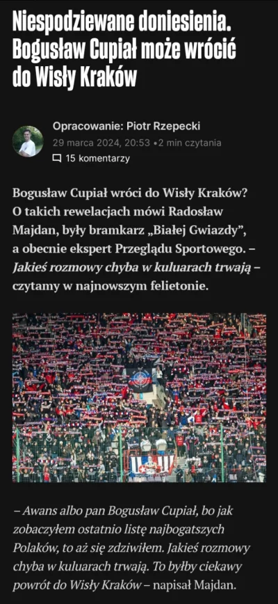 Piotrek7231 - #mecz #wislakrakow #pierwszaligastylzycia #ekstraklasa