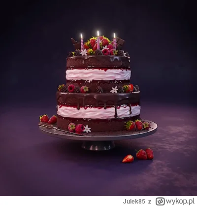 Julek85 - wstepna animka tortu. koniec jeszcze do podszlifowania
#blender #tworczoscw...