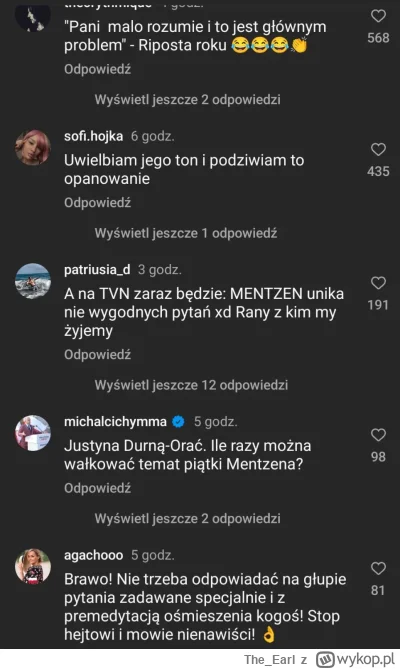 The_Earl - Mentzen: nie potrafi odpowiedzieć na dość proste pytanie, obraża dziennika...