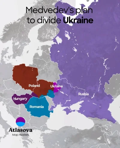 Pierdyliard - Nowy podział Ukrainy według Miedwiediewa.
#rosja #polska #ukraina #euro...
