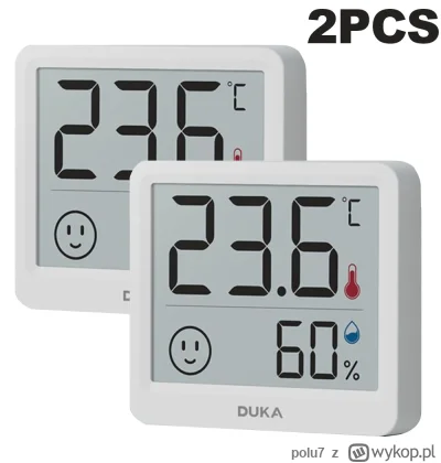 polu7 - 2pcs Xiaomi Duka TH1 Electronic Temperature Humidity Meter w cenie 8.99$ (36....