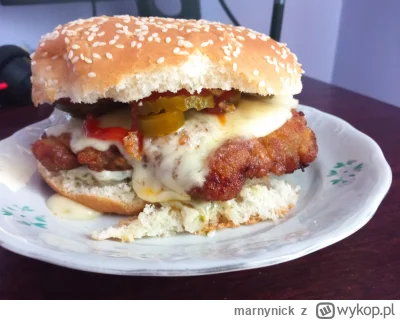 marnynick - #jedzzwykopem 

Nie ma to jak domowy burger z kotleta z karkówki na sniad...