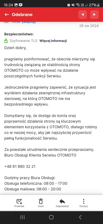 posmat - Mają jakieś problemy techniczne...