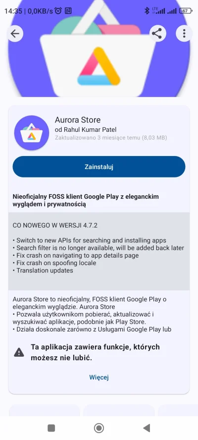 Wolnyityle - @a665321:  poczytaj o apce  F-droid. To jest "sklep" z darmowymi  appkam...