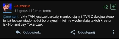 mentari - Można się bylo już przyzwyczaić do prawactwa twierdziącego, że tvpis = tvn....