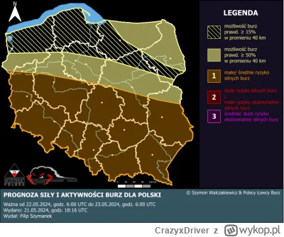 CrazyxDriver - Może być dzisiaj ciekawie. 
#burza #pogoda #krakow #katowice #rzeszow ...