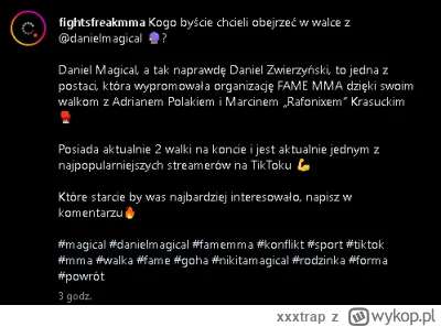 xxxtrap - #danielmagical że co prosze magical? ŻĘ MAGICAL WYBIŁ FAME-MMA ahaaaa mhmmm...