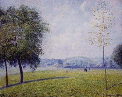 7609 - #malarstwo Camille Pissarro "Primrose Hill, Regent's Park", 1892, Impressionis...