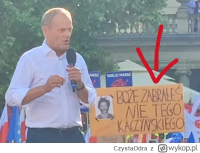 CzystaOdra - Transparent na wiecu Tuska
#polska #rakcontent  #bekazlewactwa  #4konser...