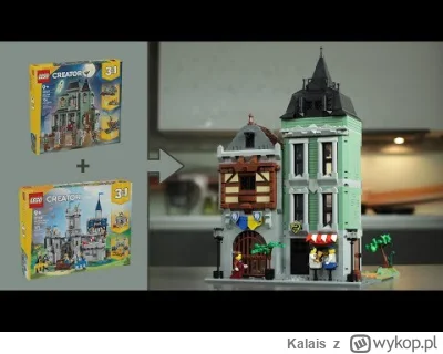 Kalais - [MOC][ALT][INSTRUKCJA] Kamienica zbudowana z zestawów Creator 31167 i 31168
...