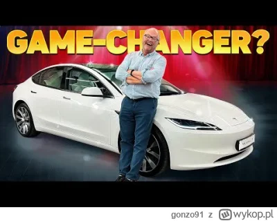 gonzo91 - Chyba pierwszy oficjalny przejazd nowym Modelem 3 #tesla #ev #motoryzacja #...