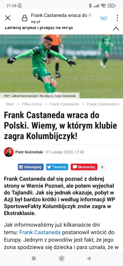 latarnikpolityczny - #mecz #miedzlegnica 

Oj sie obudza w I lidze z wysokimi kontrak...