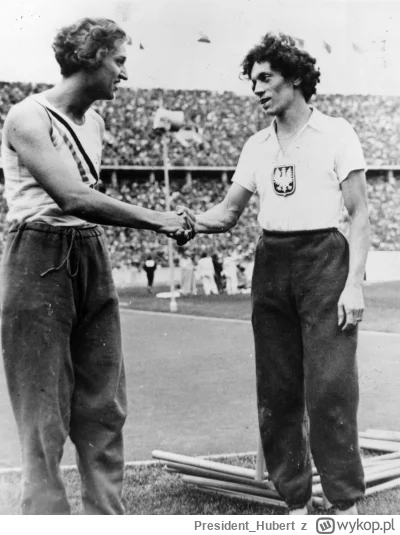 President_Hubert - #paryz2024 Igrzyska w Berlinie 1936. Na zdjęciu Amerykanka Helen S...