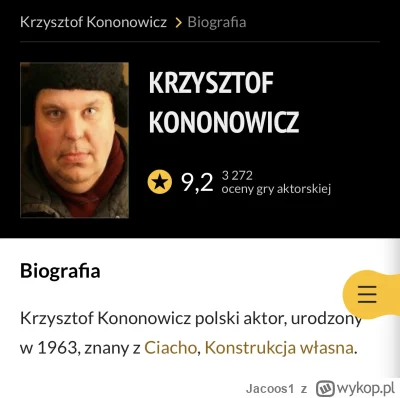 Jacoos1 - @mama-placi-za-oc: co to za aktorka-amatorka z mizerną oceną? Tutaj prawdzi...